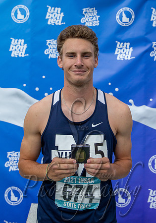 4A Boys 300 Hurdles Champion - Mason Nichols - Middleton