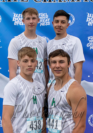 1A Boys 4x100 Relay Champions - Hansen