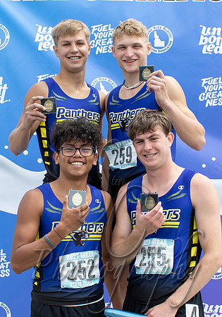 1A Boys 4x200 Relay Champions - Carey