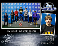 5A Wrestling Memory Mate Holten Crane 106 Champion