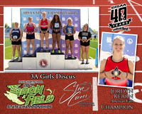3A Girls Discus Jordyn Kearn