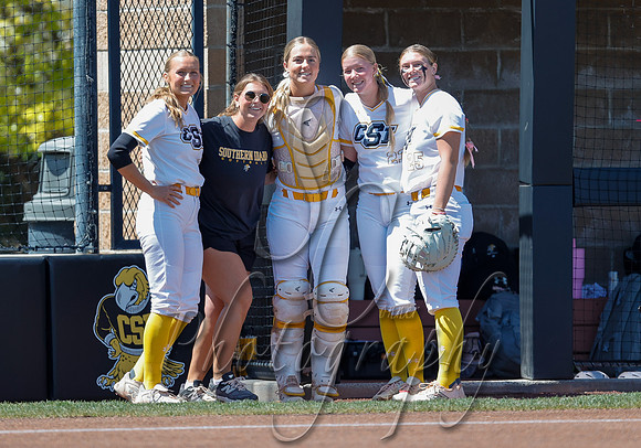 05012025 USU-E vs. CSI Game 1  Eva Stoddard, Kylie Baumert, Courtney Christiansen, Emerson Fuller, Brielle Milius 012