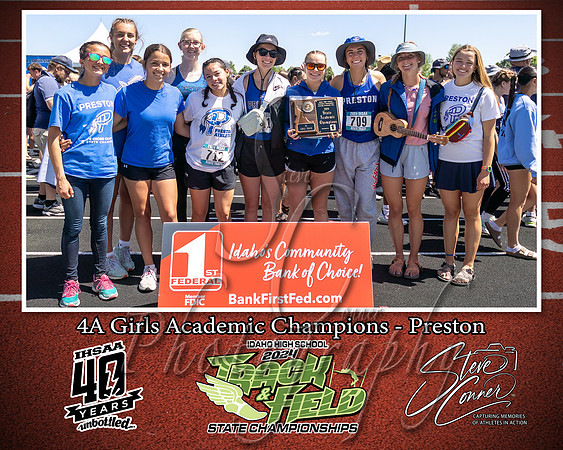 4A Girls Academic Champions - Preston