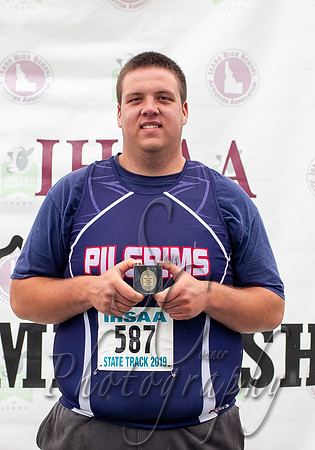 2A Boys Shot Put Champion Nick Woods New Plymouth