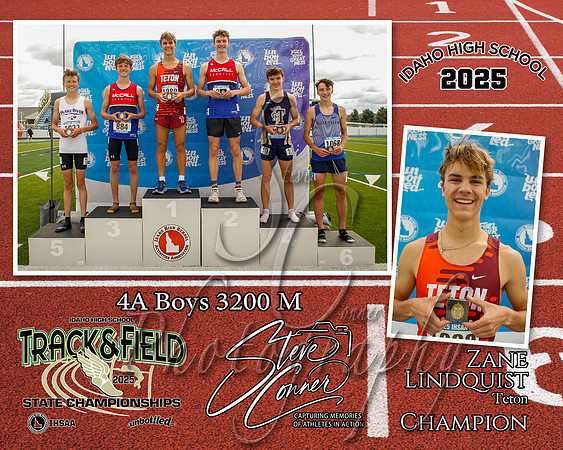 4A Boys 3200 M Champion - Zane Lindquist