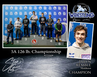 5A Wrestling Memory Mate Jabyn Kemble 126 Champion