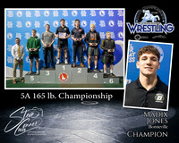 5A Wrestling Memory Mate Madix Jones 165 Champion