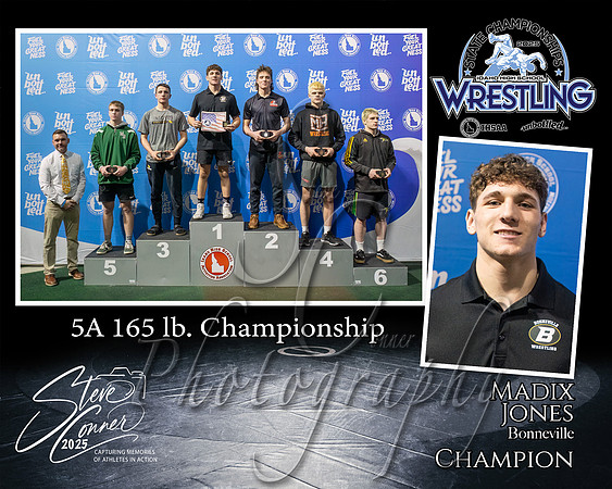 5A Wrestling Memory Mate Madix Jones 165 Champion