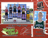 4A Boys High Jump. Alex Rushton