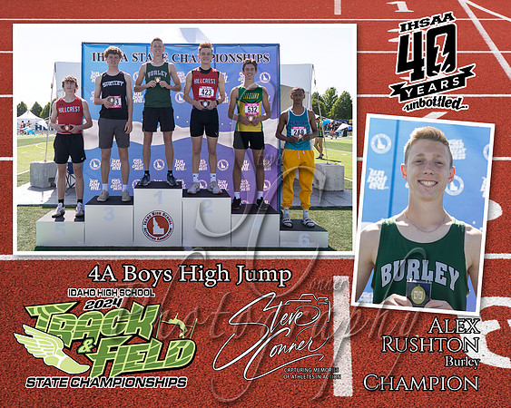 4A Boys High Jump. Alex Rushton