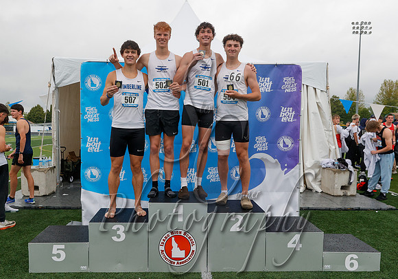 6A Boys 4x400 Relay Champions - Timberline 4