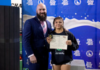 Girls 126lb Champion - Keanna Conrad & Coach- Blackfoot