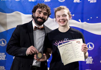 Girls 120lb Champion Olivia Bezdicek & Coach - Jerome