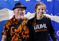 Girls 138lb Champion - Roxy Sheen & Coach- Buhl