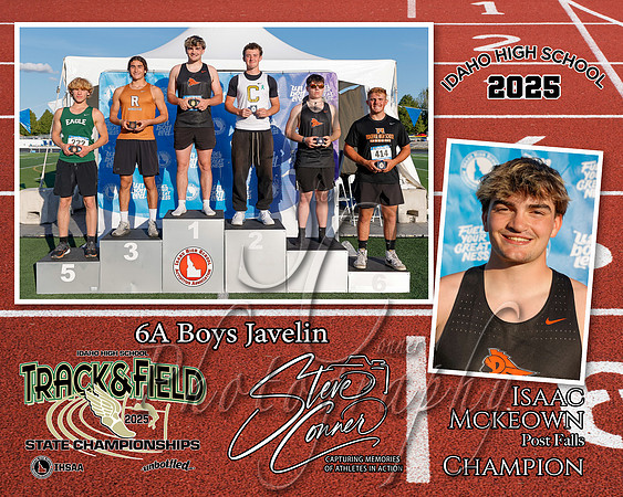 6A Boys Javelin Champion - Isaac Mckeown
