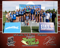 4A Girls 3rd Place - Preston