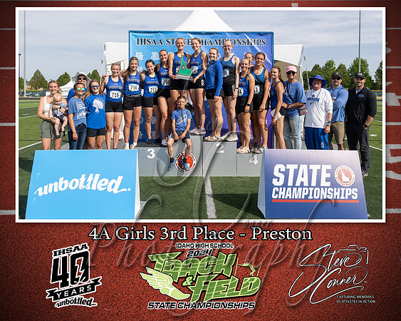 4A Girls 3rd Place - Preston