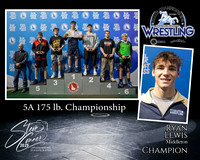 5A Wrestling Memory Mate Ryan Lewis 175 Champion