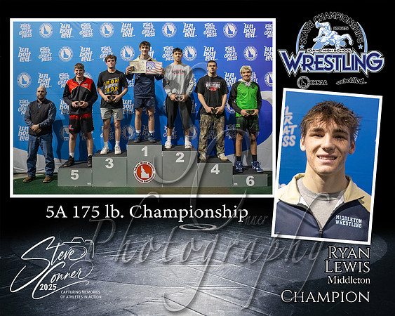 5A Wrestling Memory Mate Ryan Lewis 175 Champion