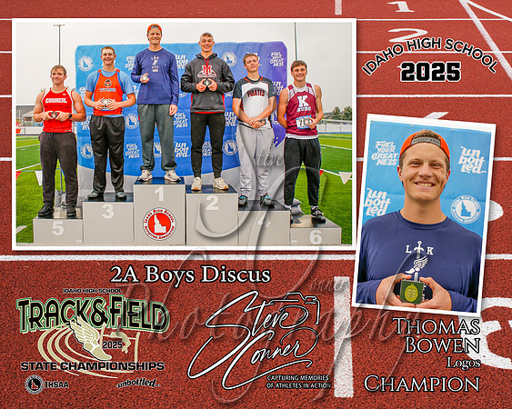 2A Boys Discus Champion - Thomas Bowen