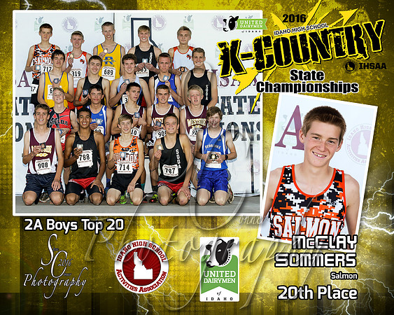 2A Boys 20th Place McClay Sommers