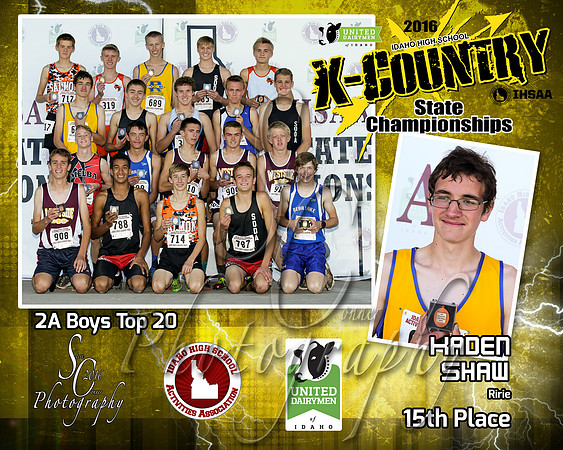 2A Boys 15th Place Kaden Shaw
