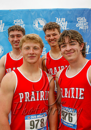 2A Boys 4x200 Relay Champions - Prairie