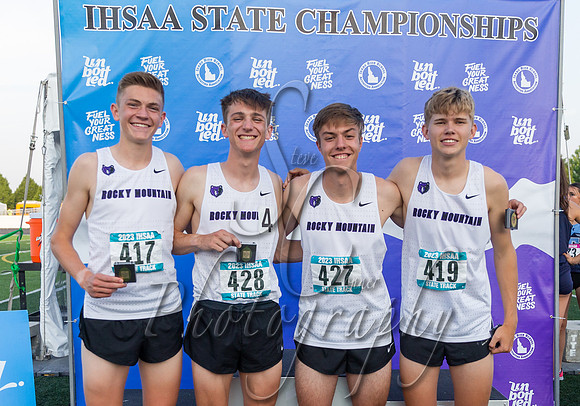 5A Boys 4x800 Relay Champions - Rocky Mountain 2