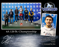 6A Wrestling Memory Mate Vincent Contreras 120 Champion