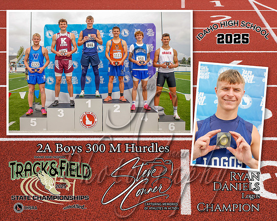 2A Boys 300 M Hurdles Champion - Ryan Daniels