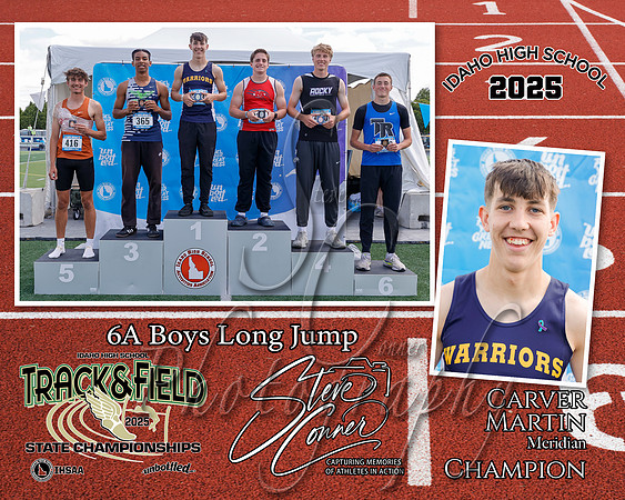 6A Boys Long Jump Champion - Carver Martin