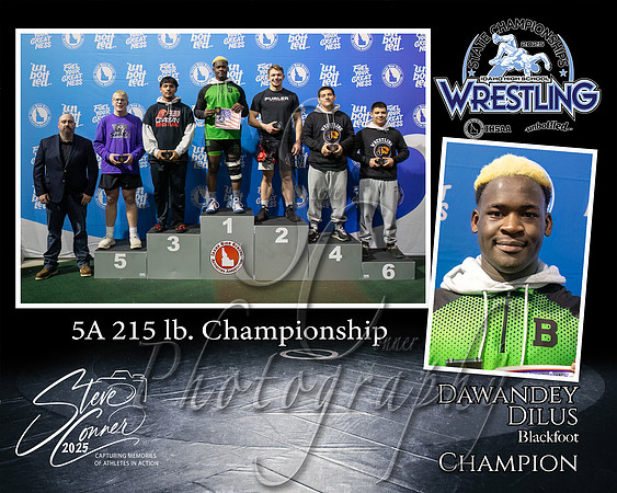 5A Wrestling Memory Mate Dawandey Dilus 215 Champion