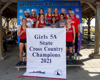 2021 5A Girls State X-Country Championship Awards