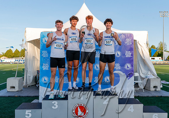 6A Boys 4x800 Relay Champions - Timberline 2