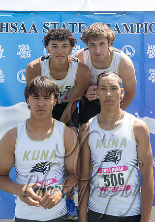 5A Boys 4x200 Relay Champions - Kuna