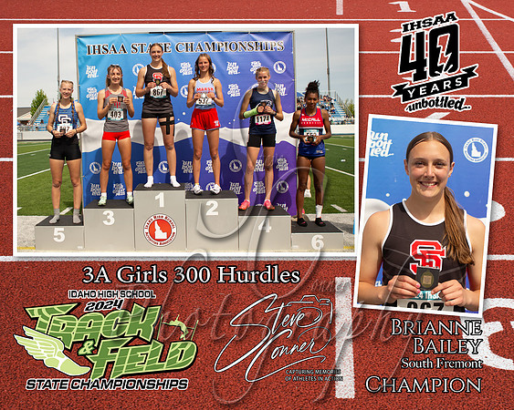 3A Girls 300 MH Brianne Bailey