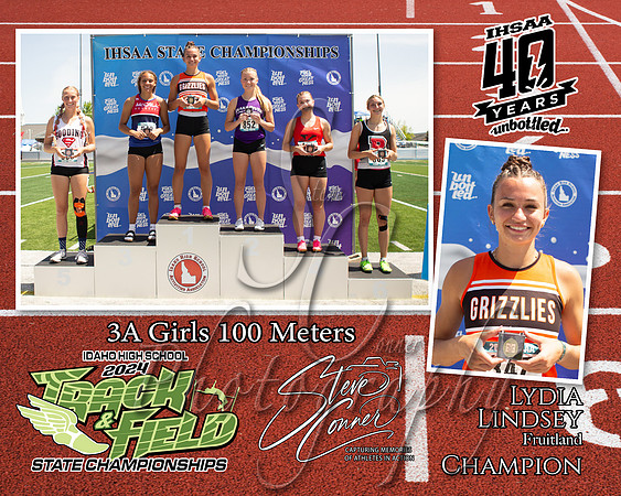 3A Girls 100M Lydia Lindsey