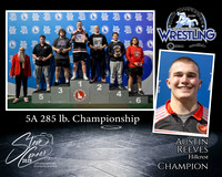 5A Wrestling Memory Mate Austin Reeves 285 Champion