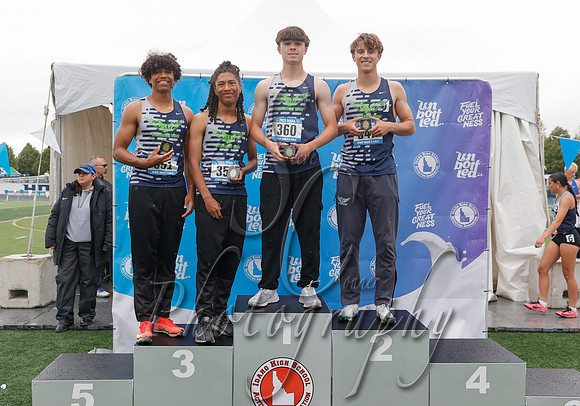 6A Boys 4x200 Relay Champions - Mountain View 2
