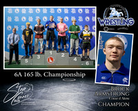 6A Wrestling Memory Mate Brock Armstrong 165 Champion