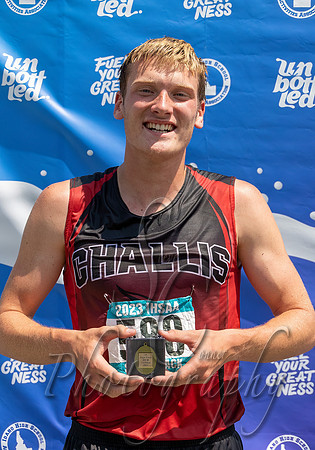1A Boys 800 Meter Champion - Garrett Hunt - Challis
