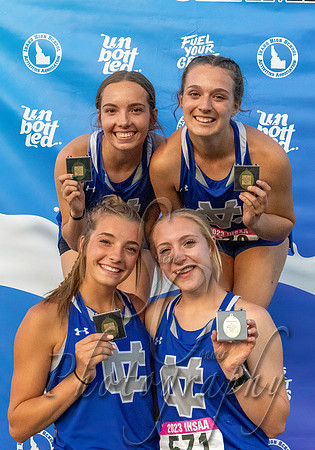 2A Girls Medley Relay Champions - Cole Valley Christian