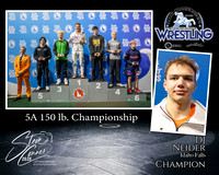 5A Wrestling Memory Mate DJ Neider 150 Champion