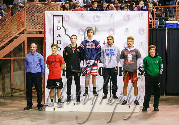 4A 145 lb Awards Podium