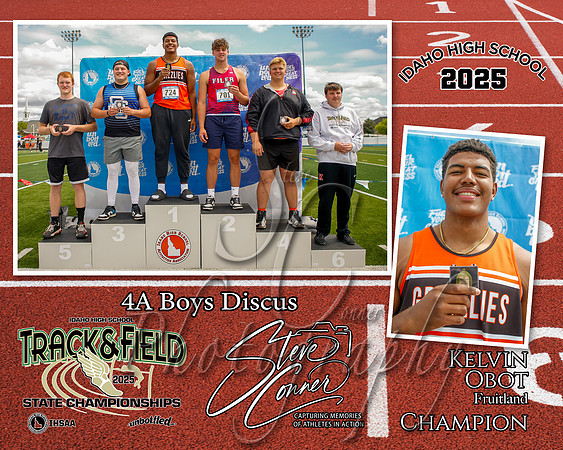 4A Boys Discus Champion - Kelvin Obot