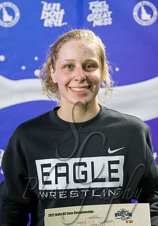 2022 Girls State 132lb Champion - Liv Wieder - Eagle