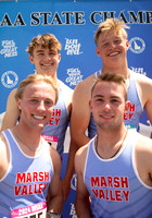 3A Boys 4x200 Relay Champions - Marsh Valley