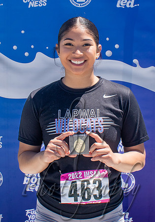 1A Girls Discus Champions - Alexis Herrera - Lapwai