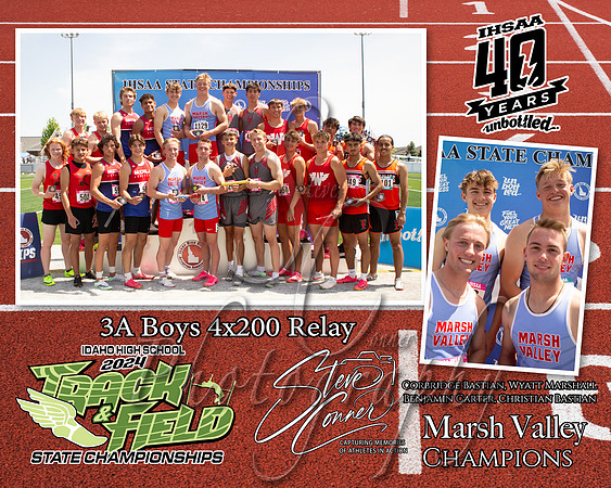 3A Boys 4x200 Relay - Marsh Valley
