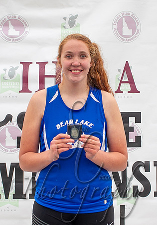 2A Girls Shot Put Champion Chelsea Gundersen Bear Lake